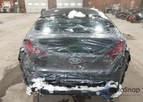 2020 Hyundai Ioniq Hybrid Blue из США, поврежденный, VIN KMHC65LC3LU205769